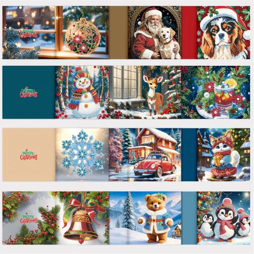 12 Kerstkaarten - Kerstmagie set - Image 10