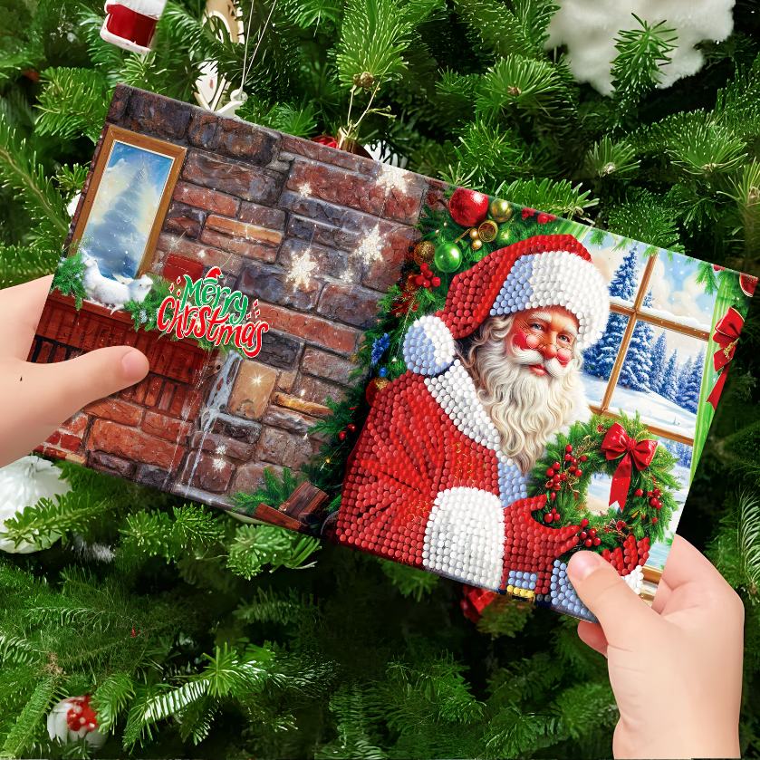 12 Kerstkaarten - Kerstman & Diertjes set - Image 6
