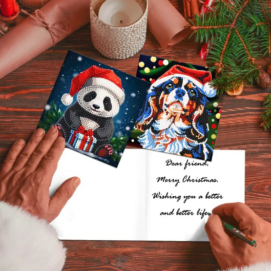12 Kerstkaarten - Magische Kerst set - Image 3