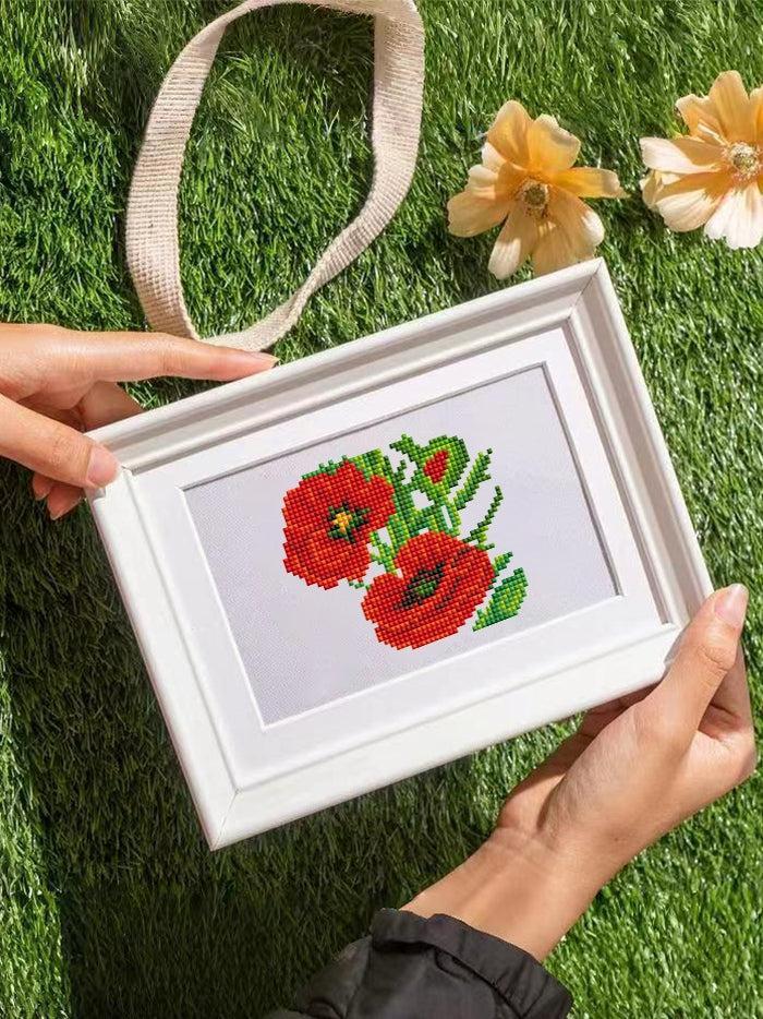 12 Mini Diamond Paintings - Bloemenset - Image 4