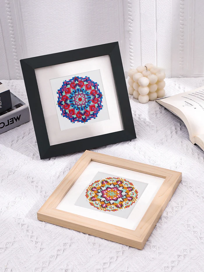 12 Mini Diamond Paintings - Mandala set - Image 7