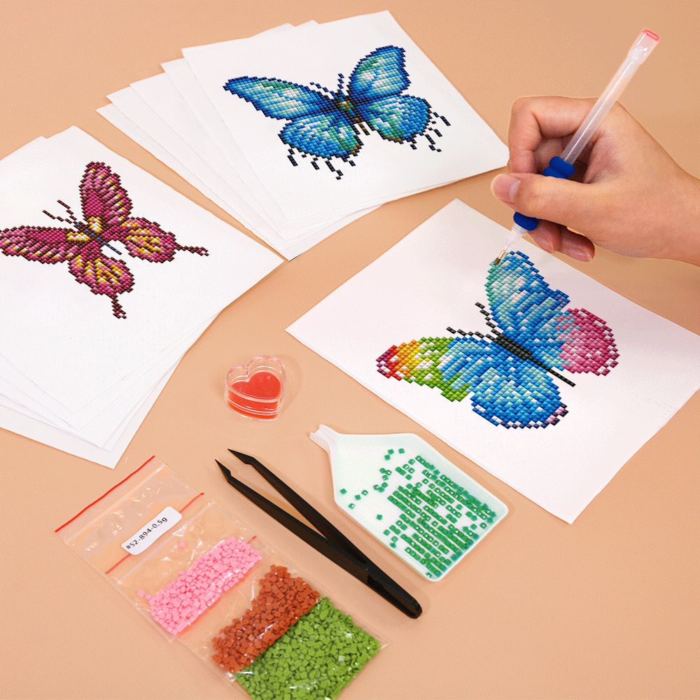 12 Mini Diamond Paintings - Vlinder set 2.0 - Image 3