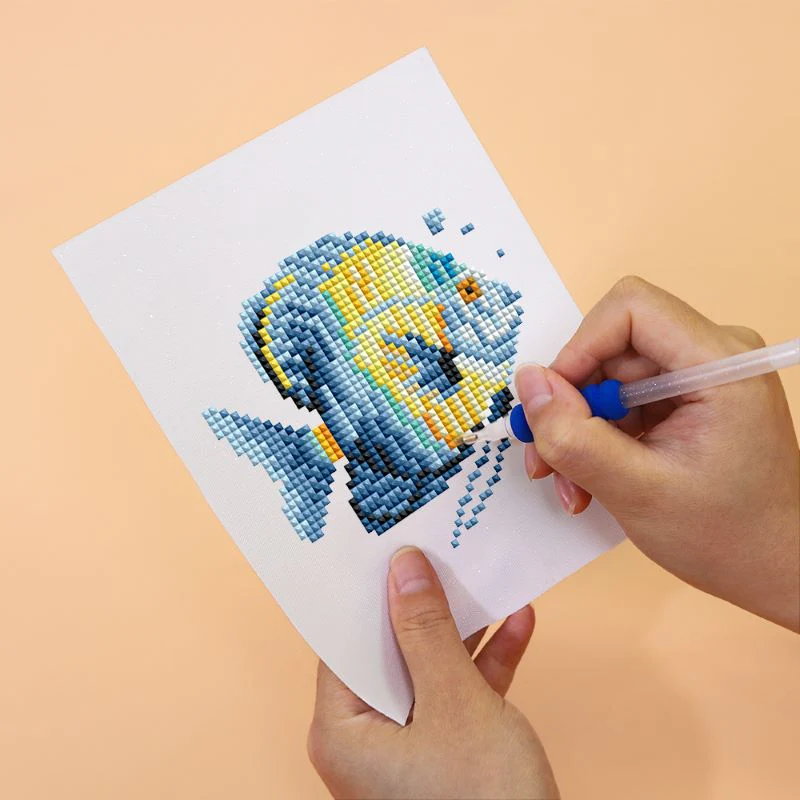 12 Mini Diamond Paintings - Vissen set - Image 3