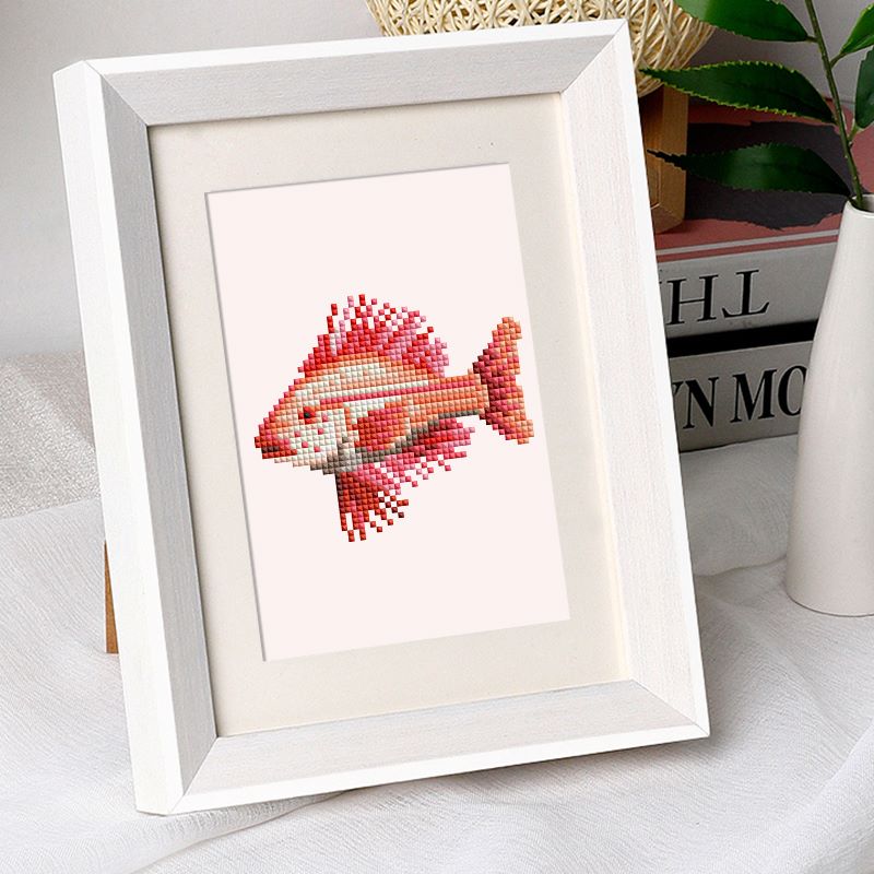 12 Mini Diamond Paintings - Vissen set - Image 7