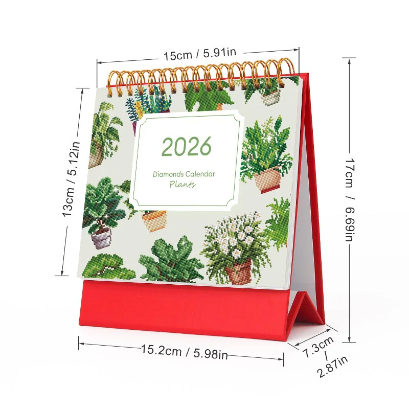 2026 Diamond Painting Bureaukalender - Planten Editie - Image 3