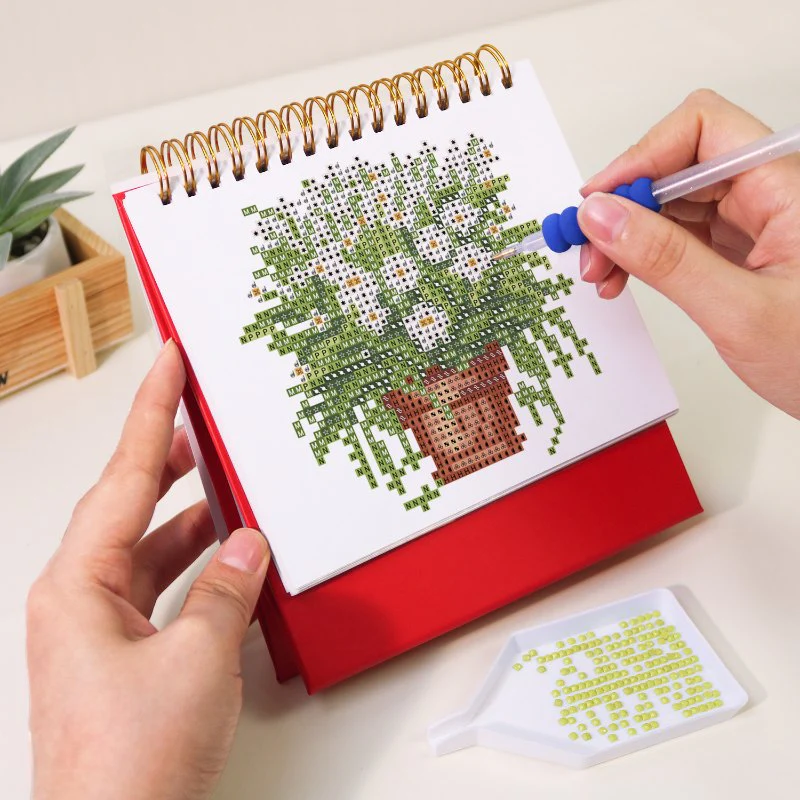 2026 Diamond Painting Bureaukalender - Planten Editie - Image 5