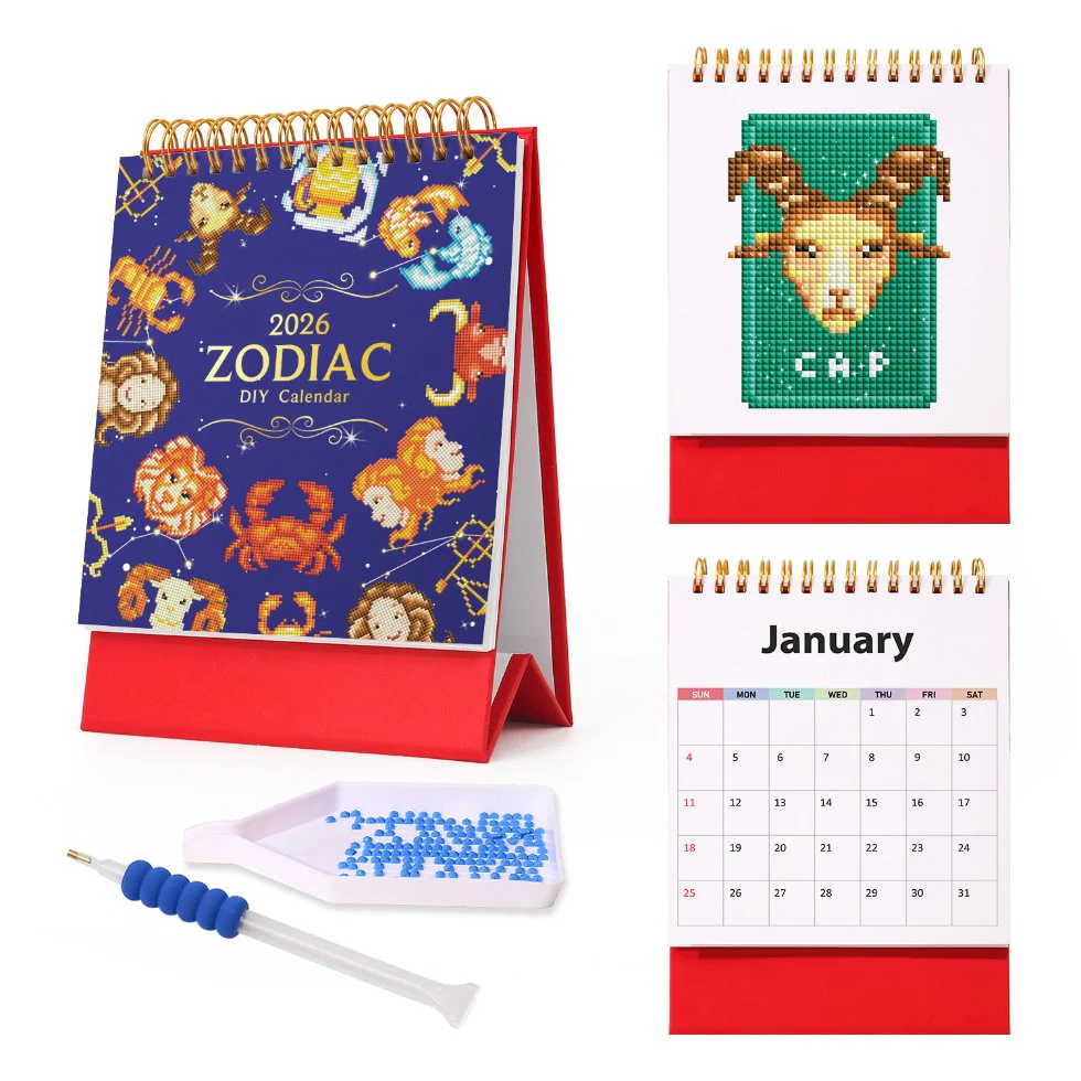 2026 Diamond Painting Bureaukalender – Sterrenbeelden Editie - Image 8