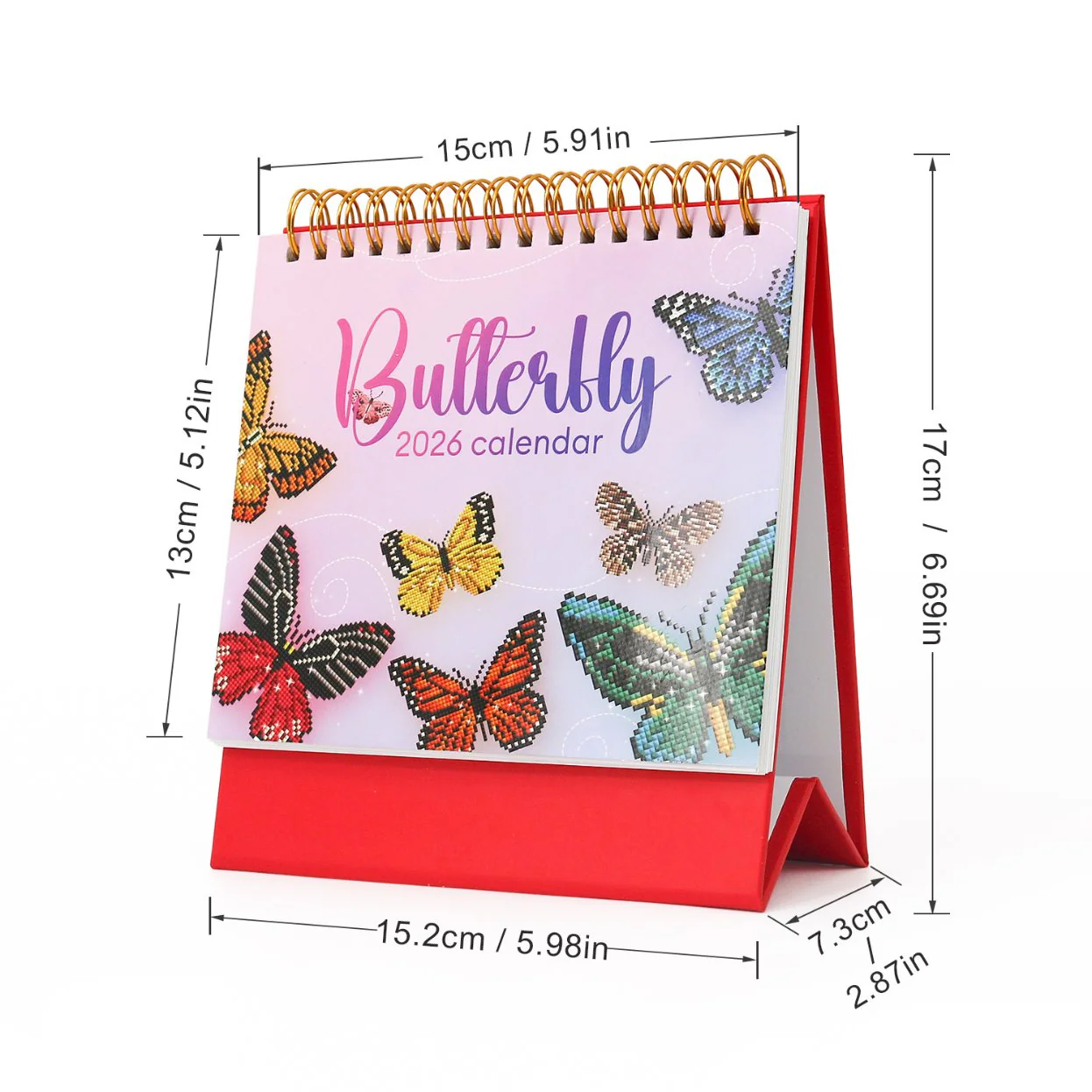 2026 Diamond Painting Bureaukalender - Vlinder Editie - Image 3