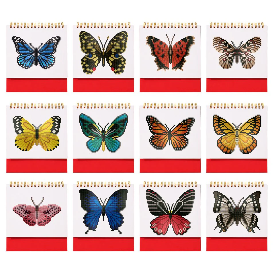 2026 Diamond Painting Bureaukalender - Vlinder Editie - Image 7