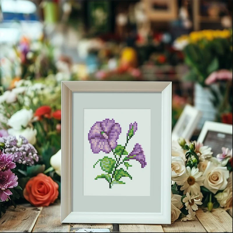 4 Mini Diamond Paintings - Bloemenset - Image 10