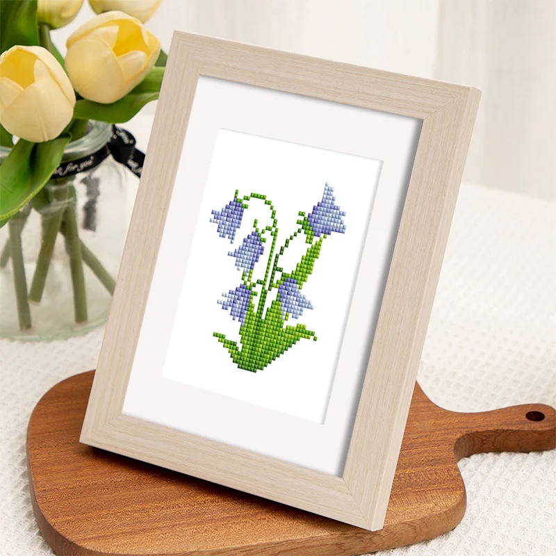 4 Mini Diamond Paintings - Bloemenset - Image 8