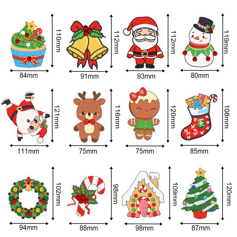 8 Kerstkaarten + 12 Hangers - Image 4