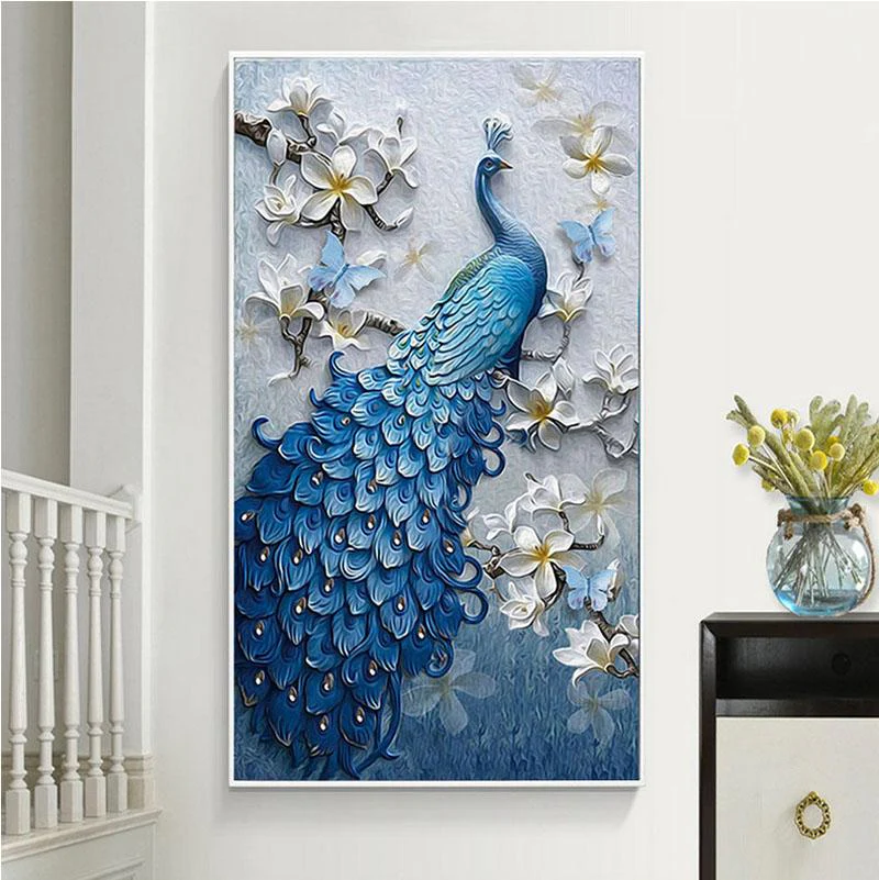 Blauwe Pauw | Groot Formaat - Image 2