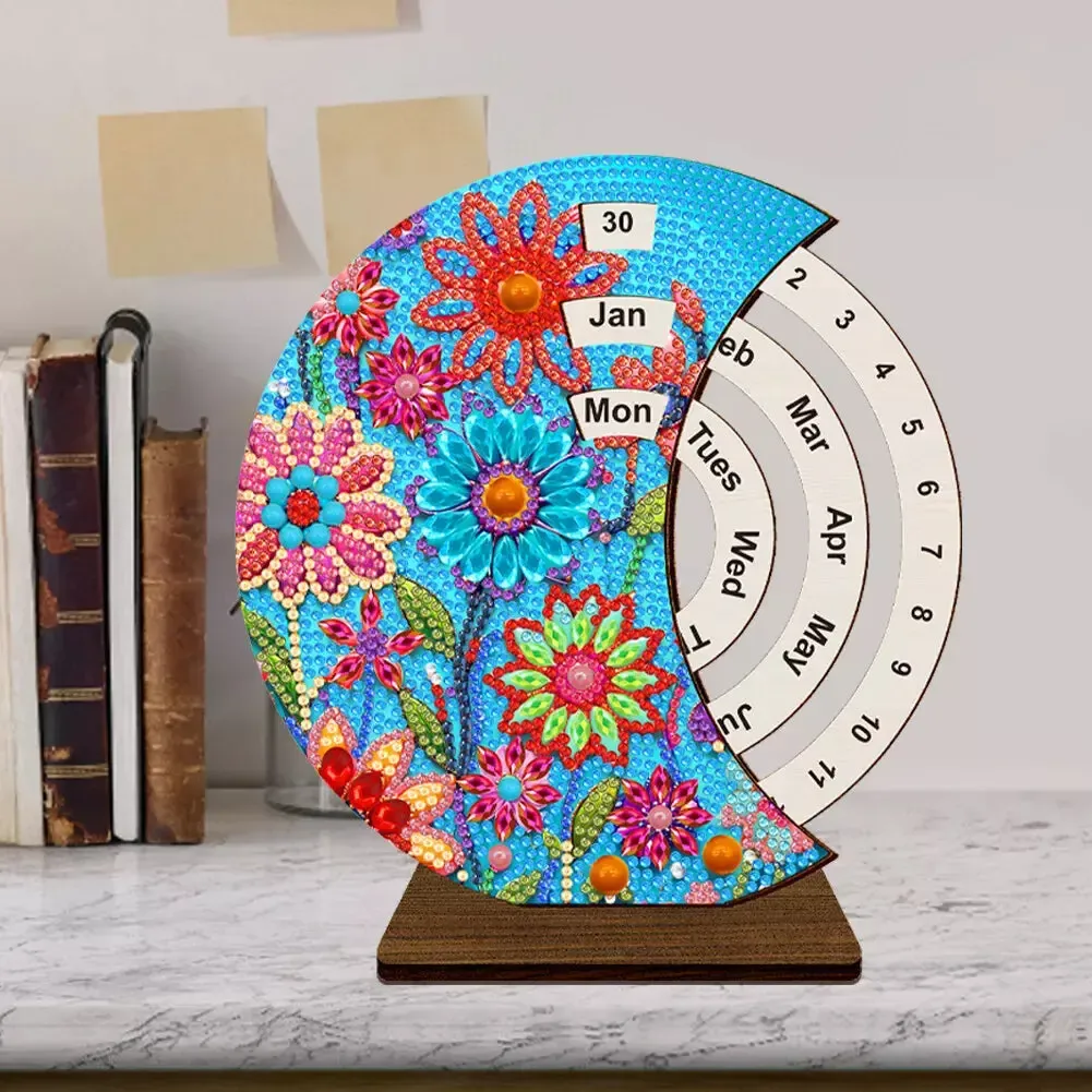 Diamond Painting Eeuwige Kalender | Zonnebloemen - Image 2