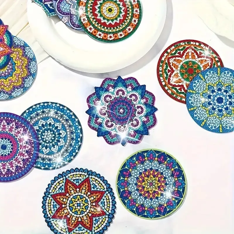 Diamond Painting Magneten - Set van 12 mandala's - Image 3