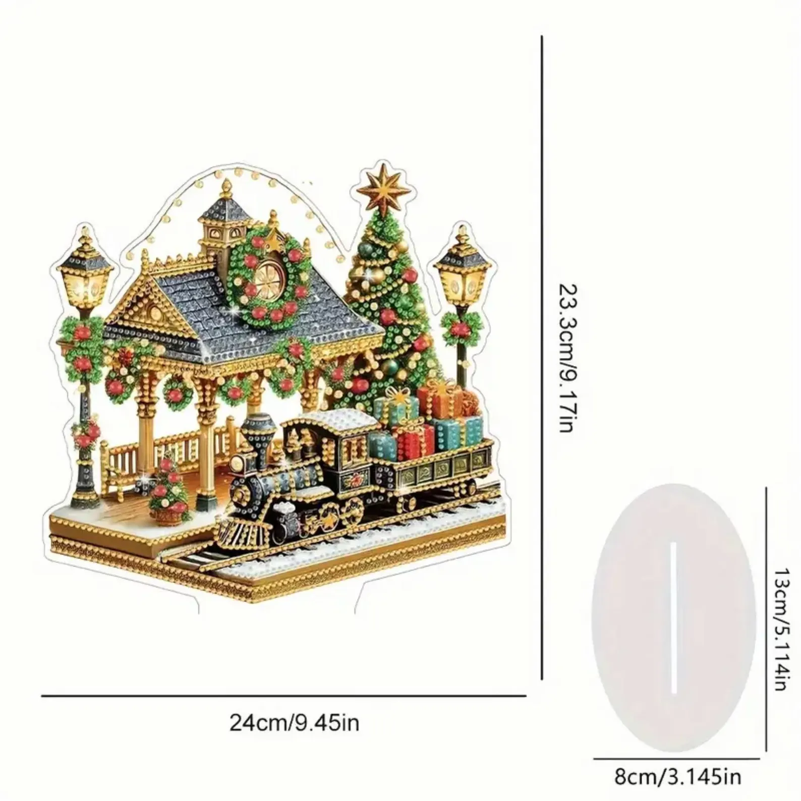 Diamond Painting Ornament - Kersttrein - Image 3
