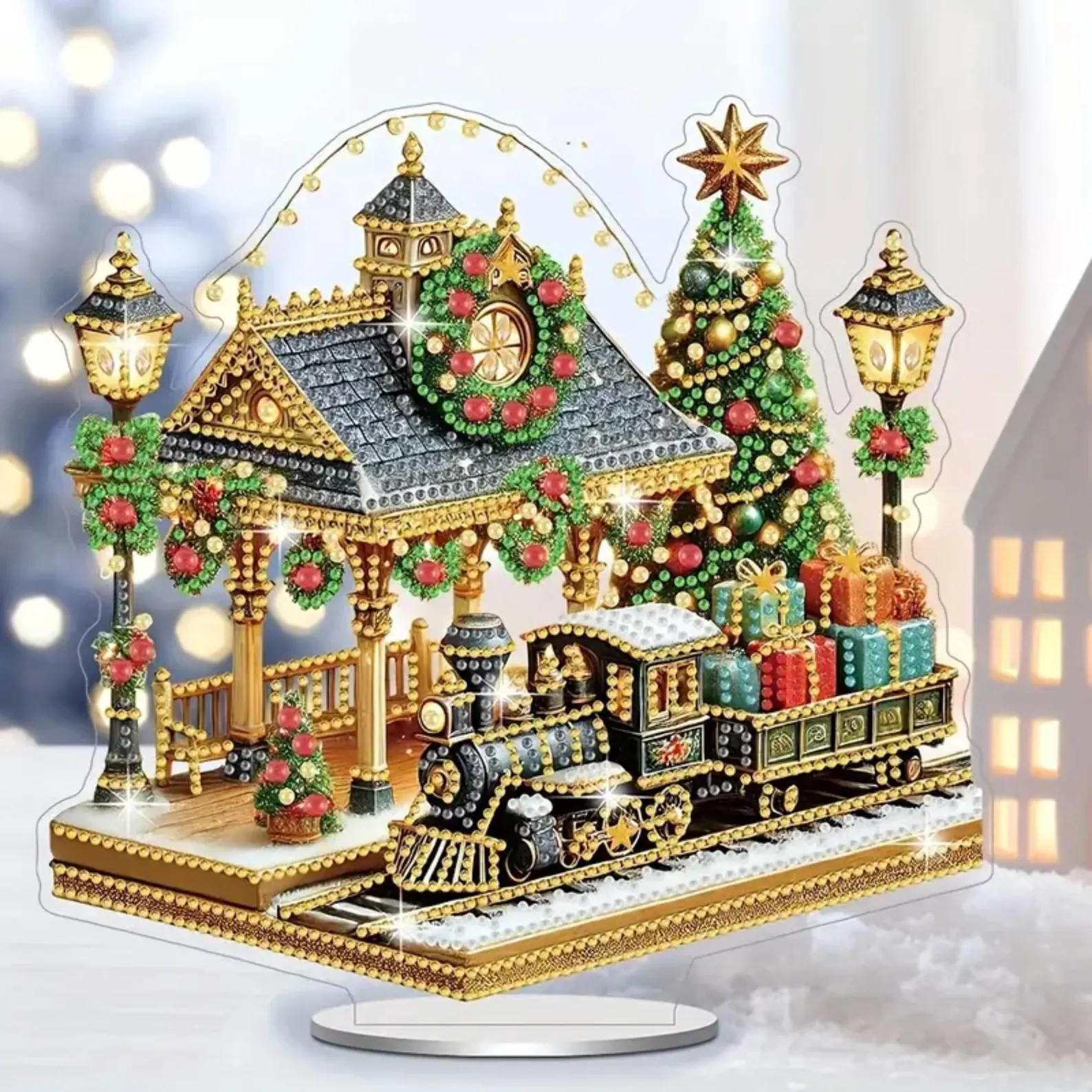 Diamond Painting Ornament - Kersttrein - Image 4