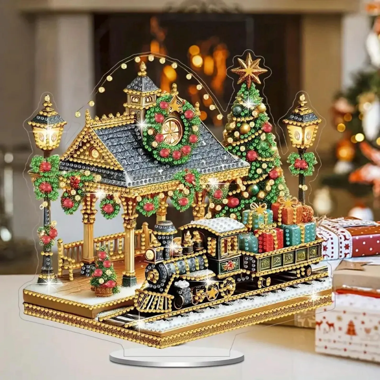 Diamond Painting Ornament - Kersttrein - Image 5