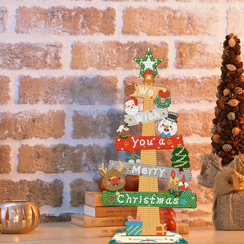 Diamond Painting Ornament - Merry Christmas - Image 2