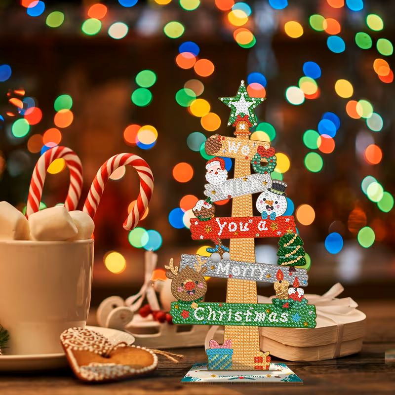 Diamond Painting Ornament - Merry Christmas - Image 4