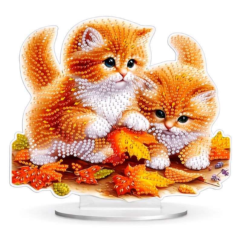 Diamond Painting Ornament - Oranje Kittens