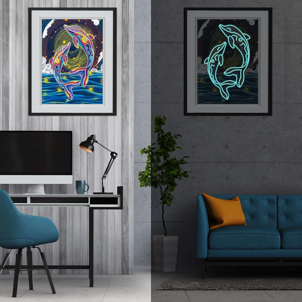 Dolfijnen Gekleurd | Glow in the Dark - Image 3