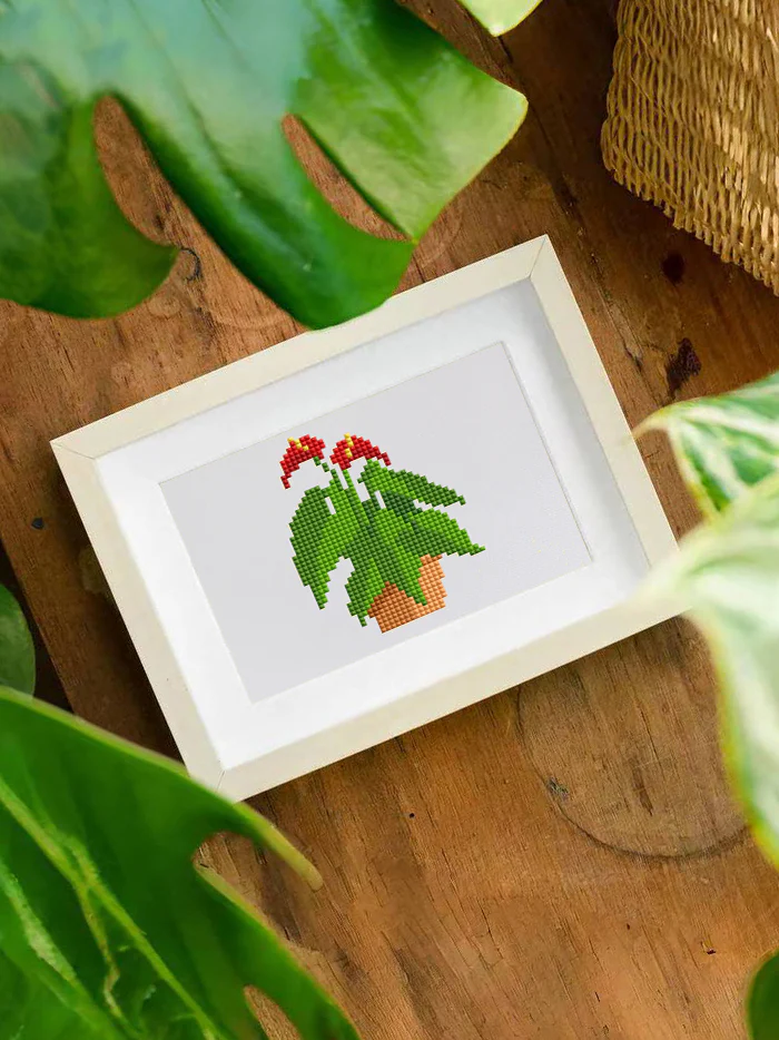 12 Mini Diamond Paintings - Kamerplanten set 2.0 - Image 5