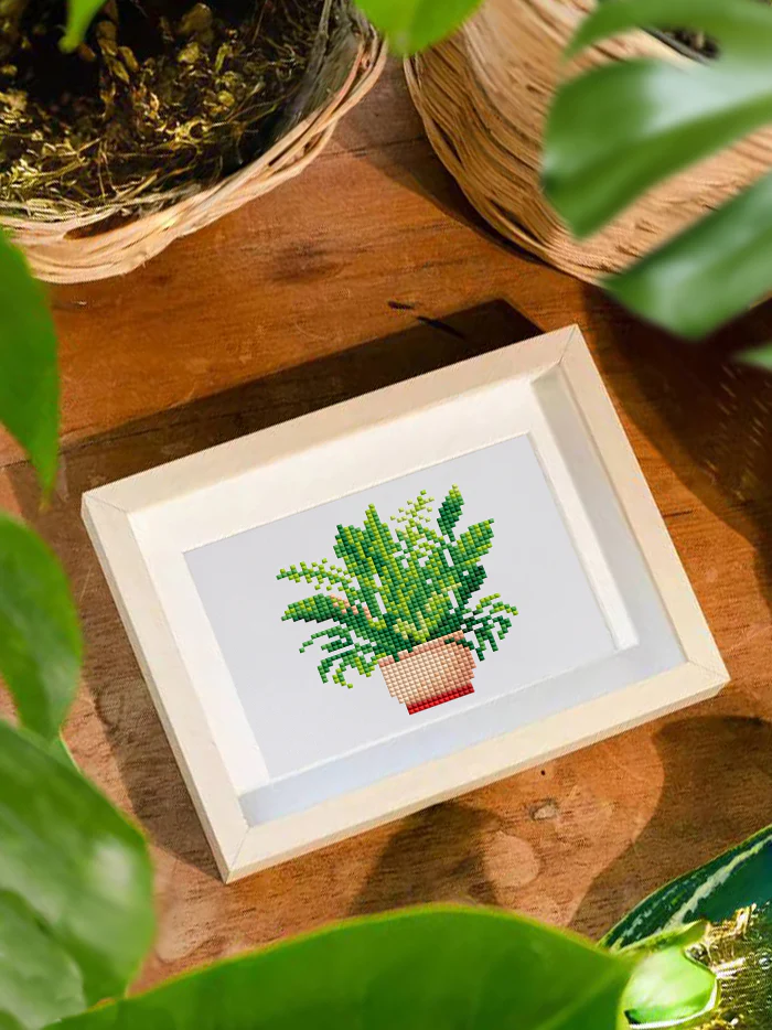 12 Mini Diamond Paintings - Kamerplanten set 2.0 - Image 8