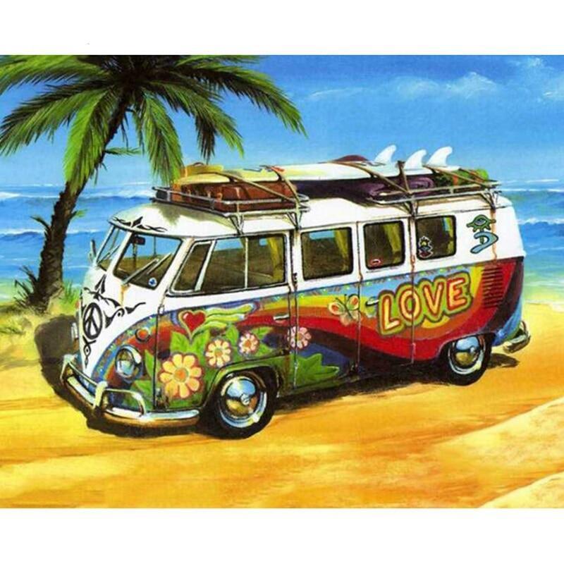 Oude Bus - Palmboom