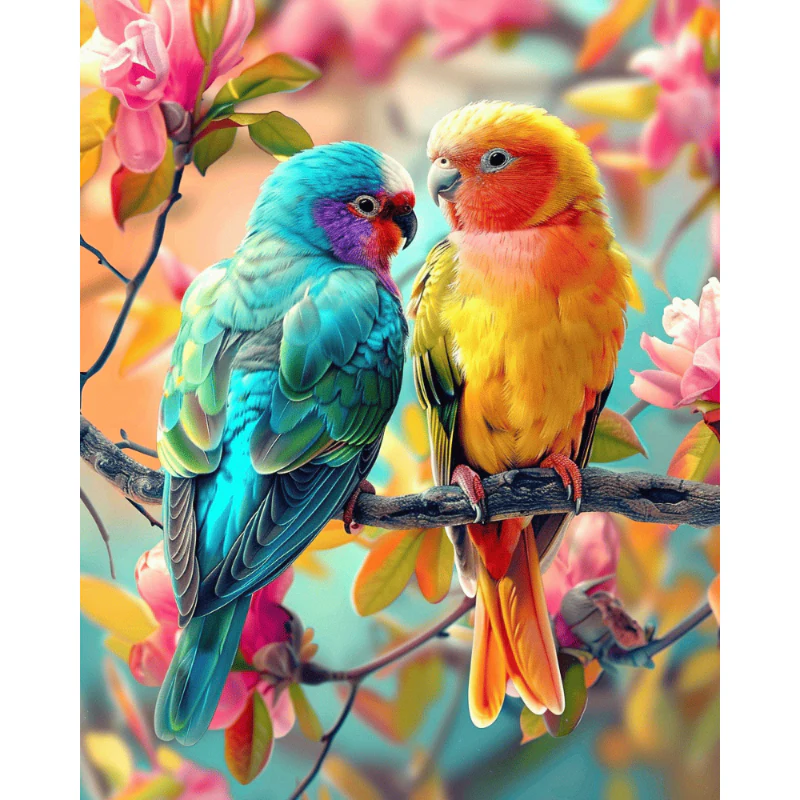 Prachtige gekleurde Vogels