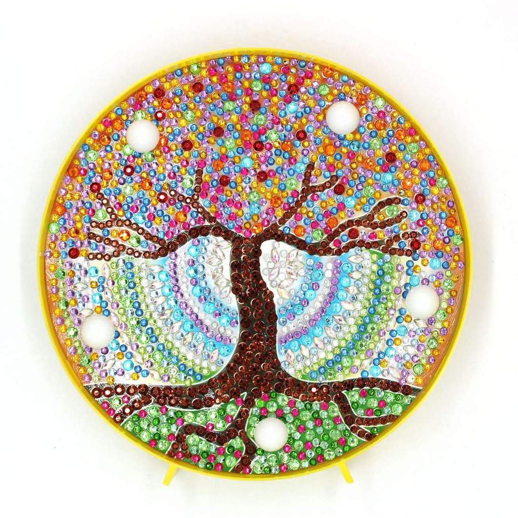 Rond DP Lampje Mandala Levensboom