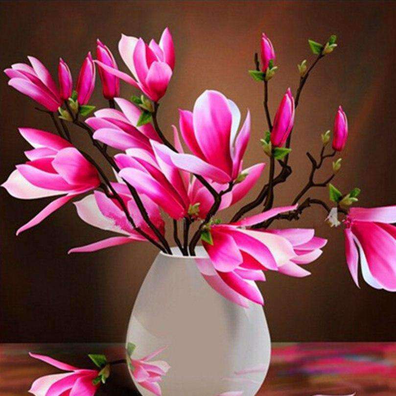 Roze Bloemen In Vaas