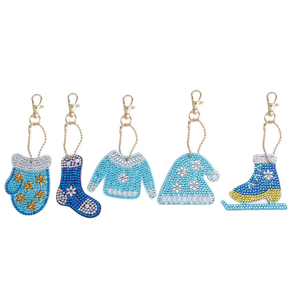 Sleutelhangers Winter | 5 stuks