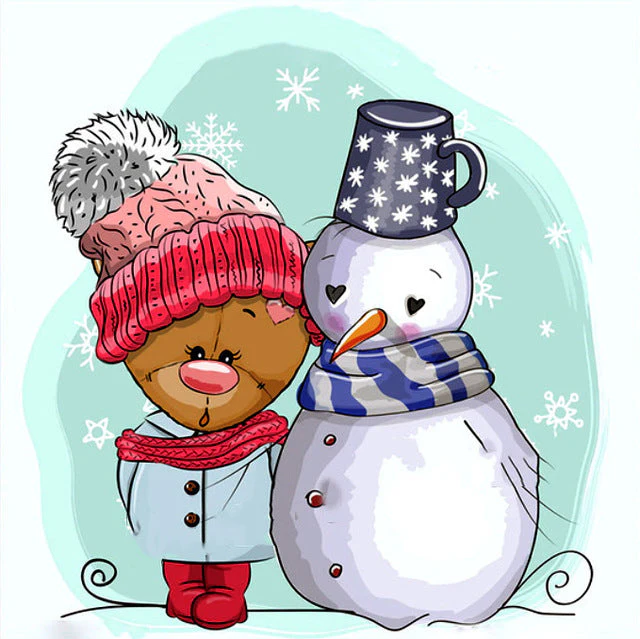 Sneeuwpop Beertje Muts