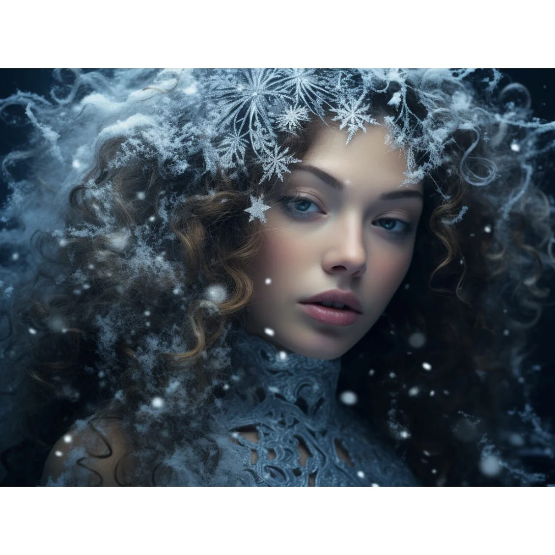 Vrouw-winter