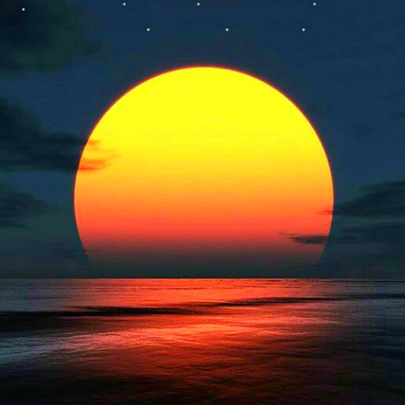 Zonsondergang Oranje